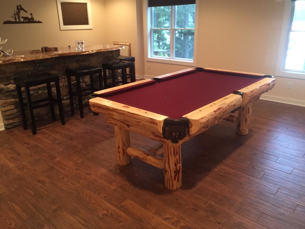 Rustic Billiards Log Pool Tables