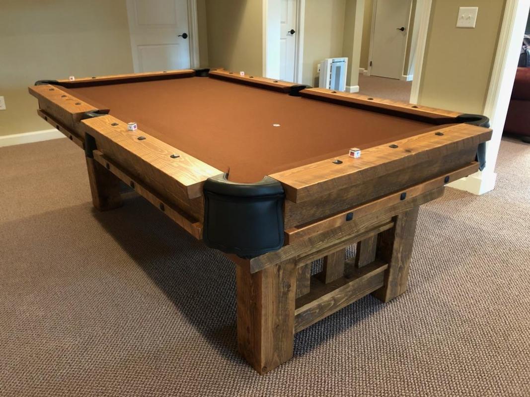 Rustic Pool Tables - Log Pool Tables